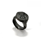Medieval Bronze Ring with Star of Bethlehem
10th-13en Century AD