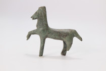 Romano-Celtic  Bronze Stepping Horse 1st C. BC-1st Century  AD