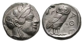 Attica, Athens AR Tetradrachm. Circa 454-404 BC.