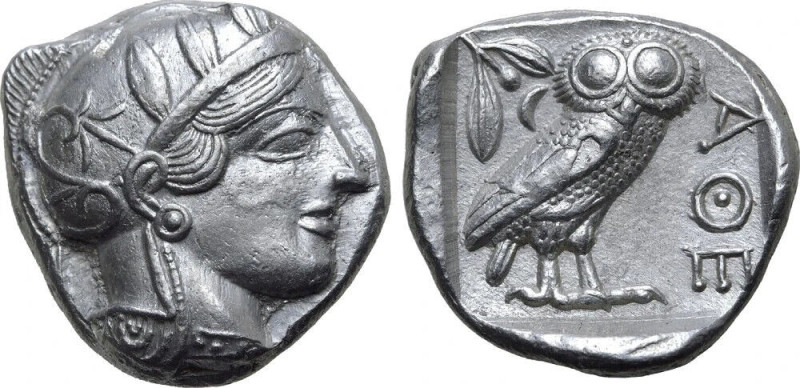 Attica, Athens AR Tetradrachm. Circa 454-404 BC.
Attica, Athens AR Tetradrachm....