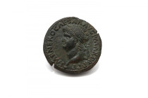 Nero Æ Dipodies. Lugdunum, AD 66-67.