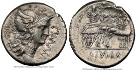 L. Cornelius Sulla, as Imperator (ca. 82 BC), and L. Manlius Torquatus, as Proquaestor. AR denarius (18mm, 4.05 gm, 10h). NGC XF 4/5 - 3/5, brushed. M...
