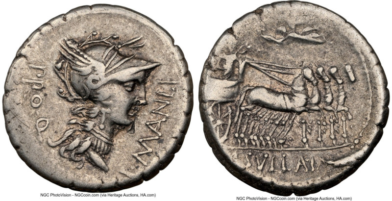 L. Cornelius Sulla, as Imperator (ca. 82 BC), and L. Manlius Torquatus, as Proqu...