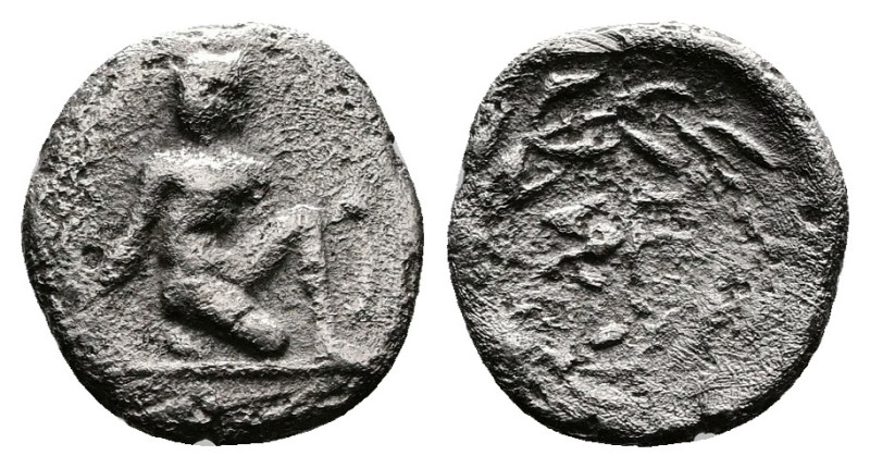 Peloponnesos. Sikyonia, Sikyon. Circa 400-350 BC. AR Tritartemorion or ¾ obol (1...