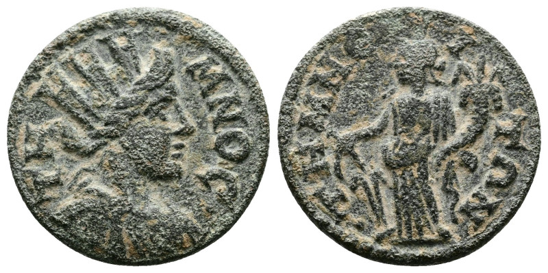 Aeolis, Temnos. Pseudo-autonomous. Time of Valerian and Gallienus 253-268 AD. AE...