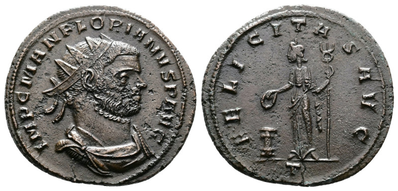 Florian 276 AD. AE Antoninianus (22 mm, 4,01 g.). Siscia, 3rd officina. IMP C MA...