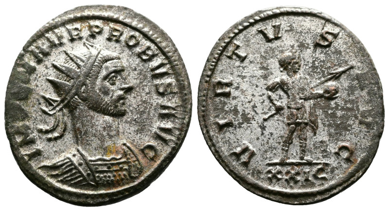 Probus 276-282 AD. Bronze Silvered Antoninianus (22mm, 3,65g.). Siscia, IMP C M ...