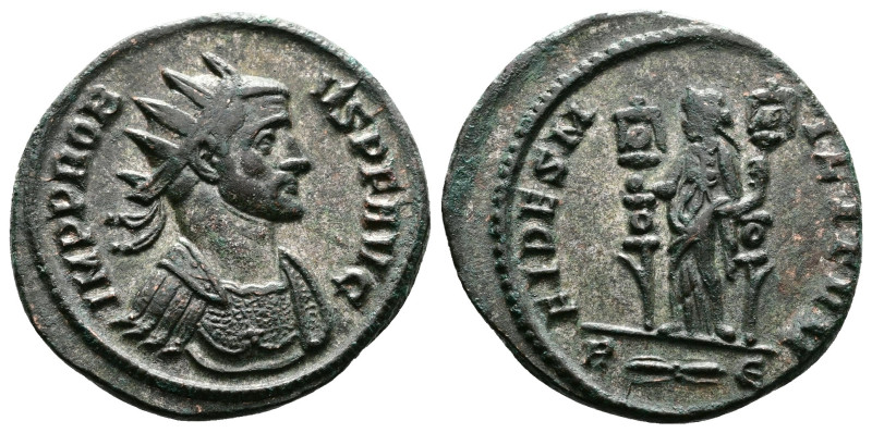 Probus 276-282 AD. Bronze Silvered Antoninianus (22mm, 3,85 g.). Rome, IMP PROBV...