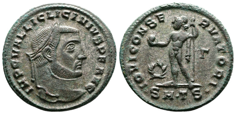 Licinius I 308-324 AD. AE Follis (25mm, 5,15 g.). Thessalonica, circa 312 AD. IM...