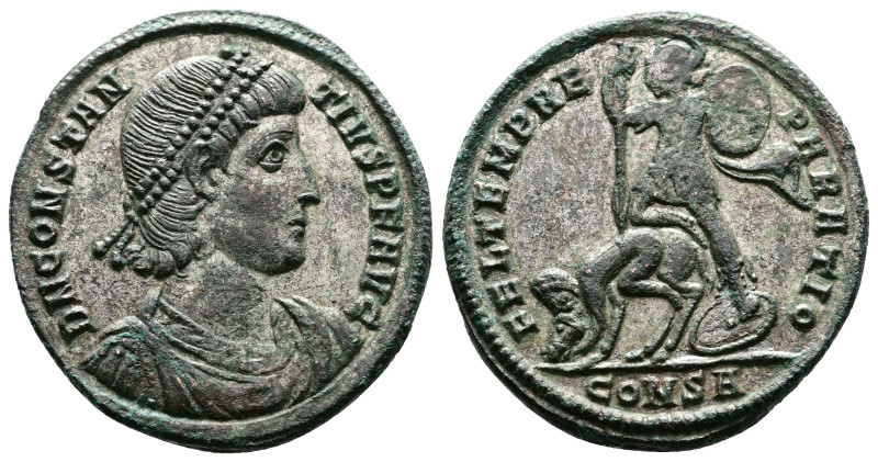 Constantius II 337-361 AD. Bronze Silvered Centenionalis (24mm, 5,35 g.). Consta...