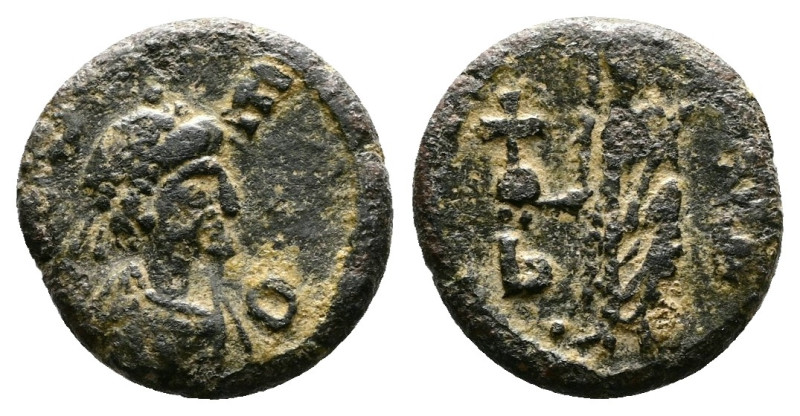 Leo I 457-474 AD. AE4 (11 mm, 1.04 g.). Constantinople. [D N] LEO, diademed, dra...