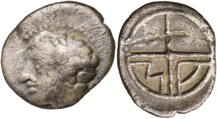 (s. IV-III a.C.). Galia. Massalia. Óbolo. (S. 72). 0,50 g. MBC-.