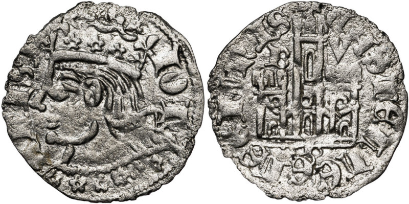 Juan I (1379-1390). Burgos. Cornado. (AB. 566.1). Vellón muy rico. 0,58 g. MBC+....