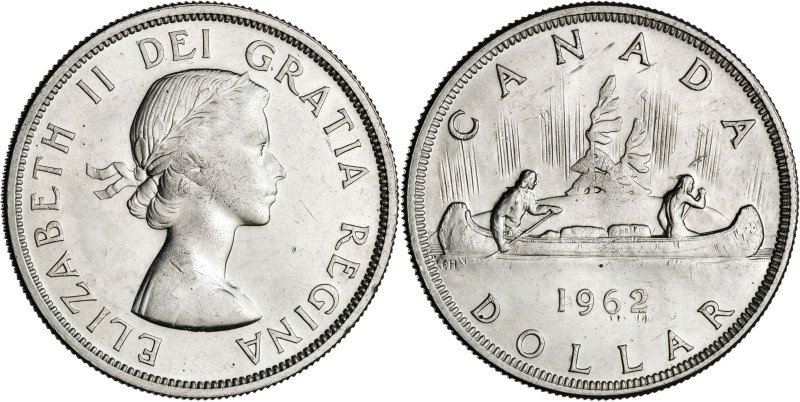 Canadá. 1962. Isabel II. 1 dólar. (KM. 54). AG. 23,55 g. EBC.