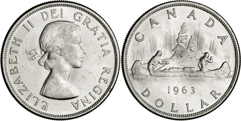 Canadá. 1963. Isabel II. 1 dólar. (KM. 54). AG. 23,43 g. EBC.