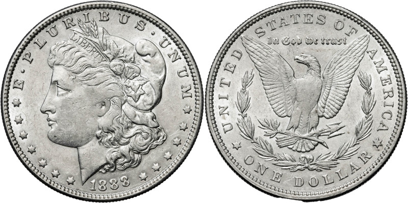 Estados Unidos. 1888. Filadelfia. 1 dólar. (KM. 110). AG. 26,74 g. MBC+.