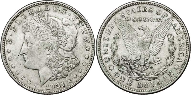 Estados Unidos. 1921. Filadelfia. 1 dólar. (KM. 110). AG. 26,70 g. MBC.