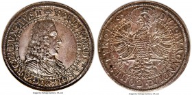 Archduke Ferdinand Charles 2 Taler ND (1646) MS63 NGC, Hall mint, KM934, Dav-3363A. Obv. Armored bust of Ferdinand right. Rev. Crowned eagle, with win...