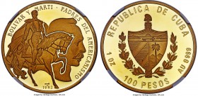 Republic gold Proof 100 Pesos (1 oz) 1993 PR69 Ultra Cameo NGC, Havana mint, KM916. While the Proof 200 Peso issue of 1993 is somewhat more common, 10...