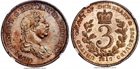 British Colony. George III 3 Guilder 1816 MS63 NGC, London mint, KM15, Prid-5. Visually superb, certainly a coin that gives an immediate impression of...