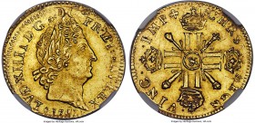 Louis XIV gold Louis d'Or 1701-& MS63 NGC, Aix mint, KM334.26. An especially choice example of this overstruck issue and the highest certified across ...