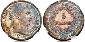 Napoleon 5 Francs 1811-A MS64 NGC, Paris mint, KM694.1, Dav-85, Gad-584. A deeply toned example of the widely collected Napoleonic 5 Franc issue, easi...