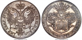 Hamburg. Free City Taler 1730-IHL MS64+ NGC, KM379, Dav-2282. Commemorating the 200th Anniversary of the Augsburg Confession. Absolutely original, wit...
