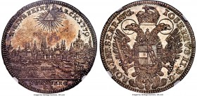 Nürnberg. Free City "City View" Taler 1779-KR MS62 Prooflike NGC, KM351, Dav-2495. Lightly toned in the central regions of the open fields, with a pro...