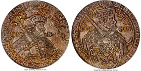 Saxony. Johann Georg I Taler 1630 MS64 PCGS, Dresden mint, KM412, Dav-7605A. Augsburg Confession Centennial issue. A superb taler type with a balanced...
