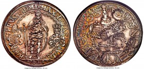 Teutonic Order. Maximilian of Austria 2 Taler 1614 AU50 NGC, Hall mint, KM30, Dav-5854. This heavy double-taler issue displays a prized appearance for...