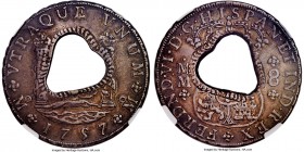 British Colony. Type IV Countermarked 10 Bits ND (1770-1772) VF30 NGC, KM20 (under Martinique), Prid-16 (under Dominica). Base coin Very Fine and attr...
