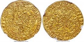 Edward IV (First Reign, 1461-1470) gold Ryal ND (1464-1470) MS62 NGC, London mint, Coronet mm, S-1950, N-1549. Crowned king with sword and shield stan...
