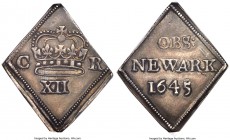 Charles I (1627-1649) "Newark Besieged" Shilling 1645 XF45 NGC, S-3143, N-2640. A wholly pleasing representative of this popular siege type, produced ...