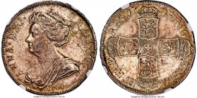 Anne 1/2 Crown 1703-VIGO MS63 NGC, KM518.2, S-3580, ESC-569. Produced from silver captured from the Spanish at Vigo Bay. Ever popular for the colorful...