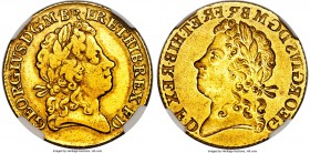 George I gold Mint Error Brockage Guinea ND (1716-1723) VF25 NGC, S-3631. A piece so remarkable that NGC even felt the need to present the mirrored br...