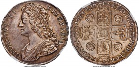 George II Crown 1741 MS62 NGC, KM575.2, S-3687, ESC-123. A pleasingly toned Mint State example of the "roses reverse" type crown featuring the middle-...