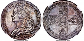 George II Crown 1746-LIMA AU58 NGC, KM585.3, S-3689. With glossy prooflike surfaces, this is an enticing example of this popular Crown produced from c...