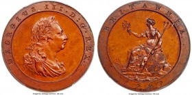 George III Proof Restrike 'Cartwheel' Penny 1797-SOHO PR66 Brown PCGS, Peck-1137. By W. J. Taylor. Struck in the 1850s from salvaged SOHO mint dies, t...