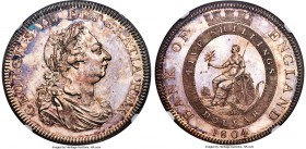 George III Proof Bank Dollar of 5 Shillings 1804 PR63 NGC, Soho mint, KM-Tn1, S-3768, ESC-1926 (prev. 145). These Bank of England Dollars were a coina...