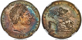 George III Crown 1819 MS65 NGC, KM675, S-3787, ESC-Unl. Combining rarity and gem-level preservation, this sublime specimen has a small tail to the Q o...