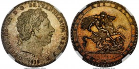 George III Crown 1819 MS64 NGC, KM675, S-3787, ESC-Unl. LX on edge. Truly outstanding, to the cataloger's eye either a proof or a remarkably prooflike...