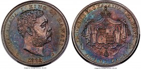 Kalakaua Dollar 1883 MS63 PCGS, San Francisco mint, KM7. Struck for circulation in the Kingdom of Hawaii, 500,000 examples of the type were originally...