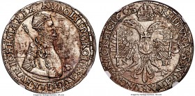 Rudolf II Taler 1603-NB MS64 NGC, Nagybanya mint, KM12, Dav-3014 Huszar-1040. Obv. Crowned and armored half-length figure of Rudolf II right holding a...