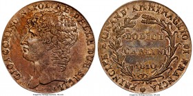 Naples & Sicily. Joachim Murat 12 Carlini 1810 AU53 PCGS, KM250. A high-quality example with satiny luster and a silver and steel-blue patina. Struck ...