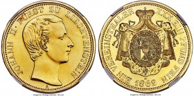 John II gold Proof Restrike Taler 1862 A-M PR67 NGC, KM-Y1a. An exceptional modern Proof, incredibly crisp, with near pristine surfaces.

HID999121020...
