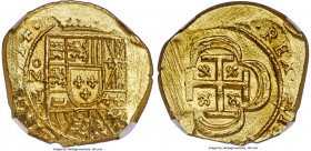 Philip V gold Cob 2 Escudos 1714 Mo-J MS64 NGC, Mexico City mint, KM53.2, Cal-350. 6.68g. An always in demand smaller denomination Escudo, and most en...