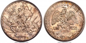 Estados Unidos "Caballito" Peso 1914 MS63 PCGS, Mexico City mint, KM453. A most attractive offering of the timeless and popular design, fully lustrous...