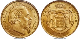 Charles III gold 100 Francs 1886-A MS64 NGC, Paris mint, KM99. A satiny example with alluring fields free of any meaningful marks or handling. Among t...