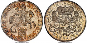 Utrecht. Provincial Ducaton 1739 MS62 NGC, KM92.1, Dav-1832. Struck in the first year of this popular series, the example at hand is a special Mint St...