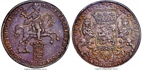 Dutch Colony. United East India Company Ducaton 1742 AU53 NGC, KM127.1, Scholten-47 (RRR). West Friesland issue. Very scarce, this type is normally se...
